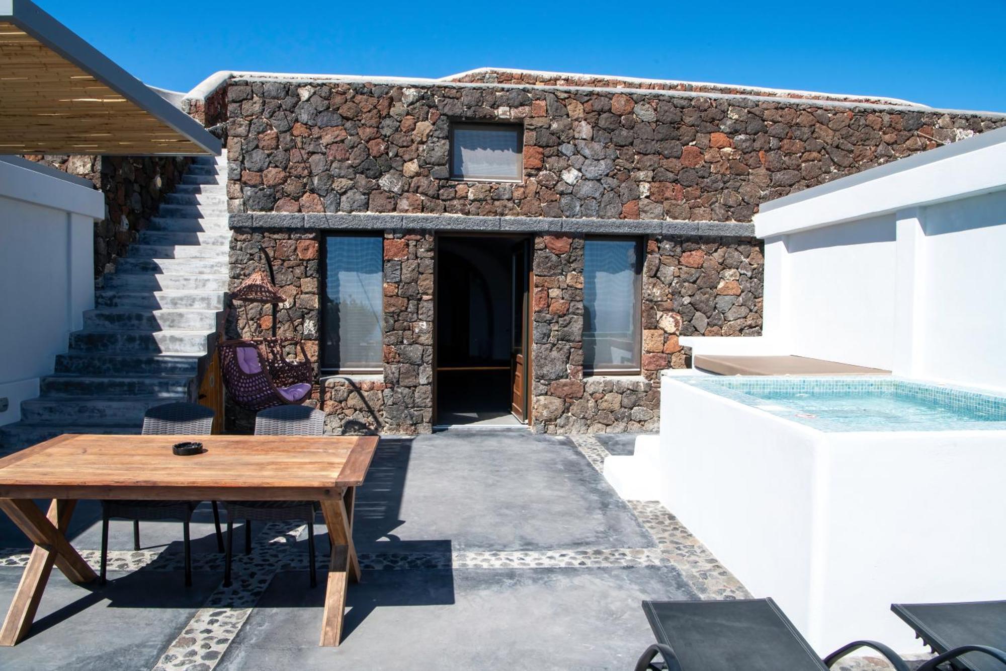 Luxe Efis Home Sea View 4 Villas & 4 Prive Jacuzzi Imerovigli  Exteriér fotografie